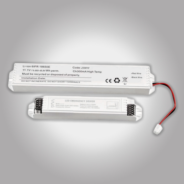 LED Emergency Driver with Battery Pack - 40W