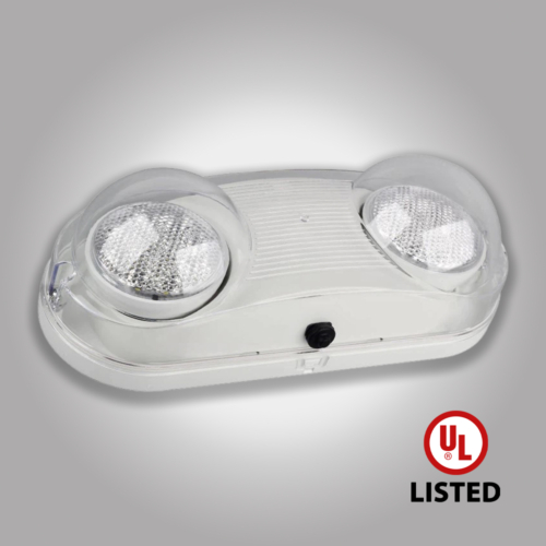 Dual Adjustable Head IP65 Waterproof Emergency Light (White)