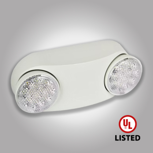 Dual Adjustable Head Emergency Light (White)