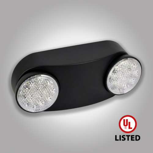 Dual Adjustable Head Emergency Light (Black)